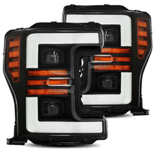 Load image into Gallery viewer, AlphaRex 880106 FITS 17-19 Ford F-250 SD PRO-Series Proj Headlight Plnk Style Matte Blk w/Activ Light/Seq Signal
