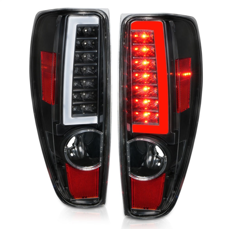 ANZO 311382 -  FITS: 2004-2012 Chevrolet Colorado/ GMC Canyon LED Tail Lights w/ Light Bar Black Housing