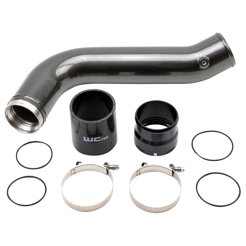 Wehrli WCF100381-GW - 2020+ Chevrolet 6.6L L5P Duramax Passenger Side 3.5in Intercooler Pipe Gloss White