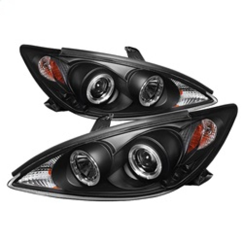 SPYDER 5064301 - Spyder Toyota Camry 02-06 Projector Headlights LED Halo LED Black High H1 Low H1 PRO-YD-TCAM02-HL-BK