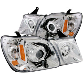 ANZO - [product_sku] - ANZO 1998-2007 Lexus Lx470 Projector Headlights w/ Halo Chrome (CCFL) - Fastmodz