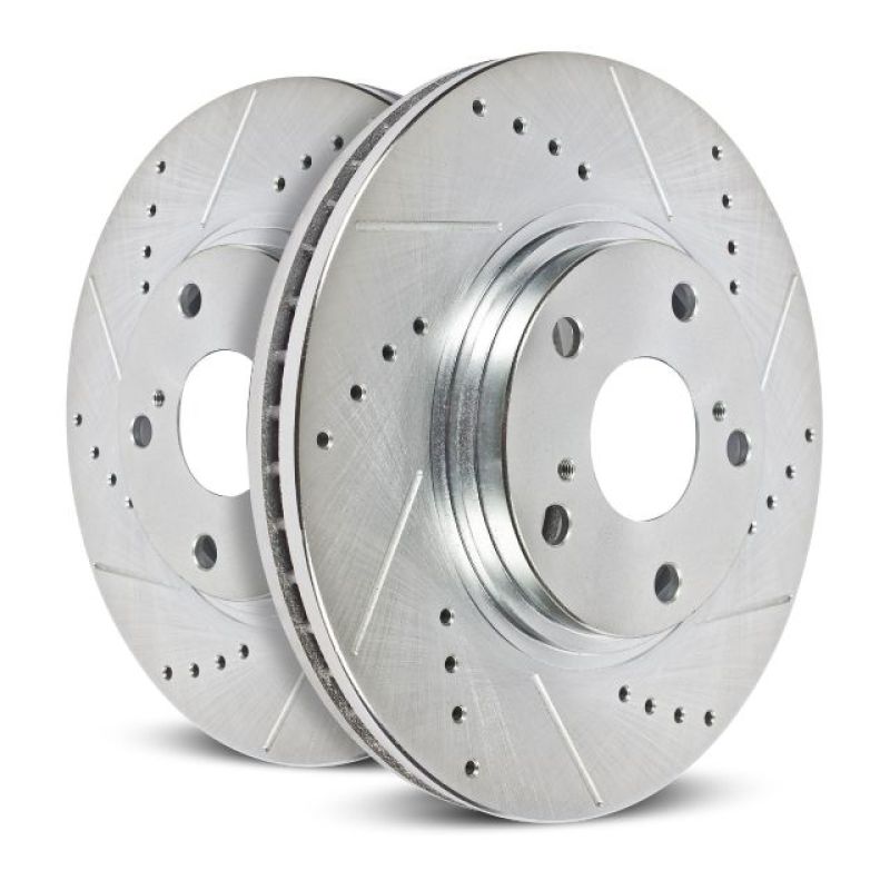 Power Stop 13-19 Ford F-250 Super Duty Rear Evolution Drilled & Slotted Rotors - Pair - free shipping - Fastmodz