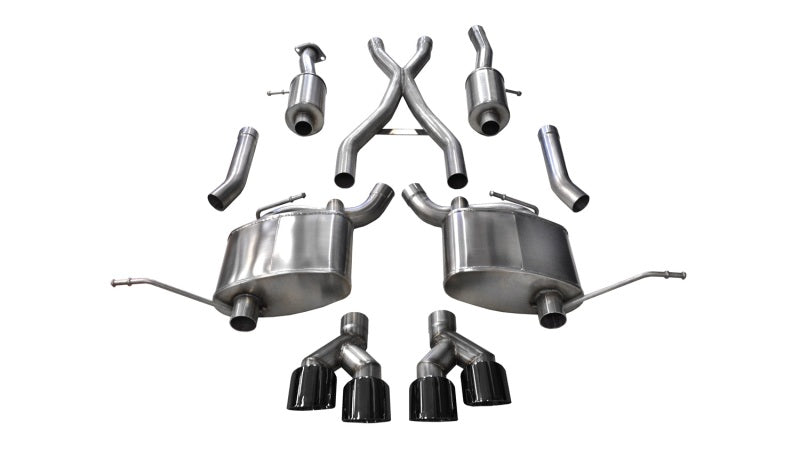 CORSA Performance 14992BLK FITS Corsa 14-16 Jeep Grand Cherokee Summit Edition Black 2.5in Dual Rear Exit Cat-Back Exhaust