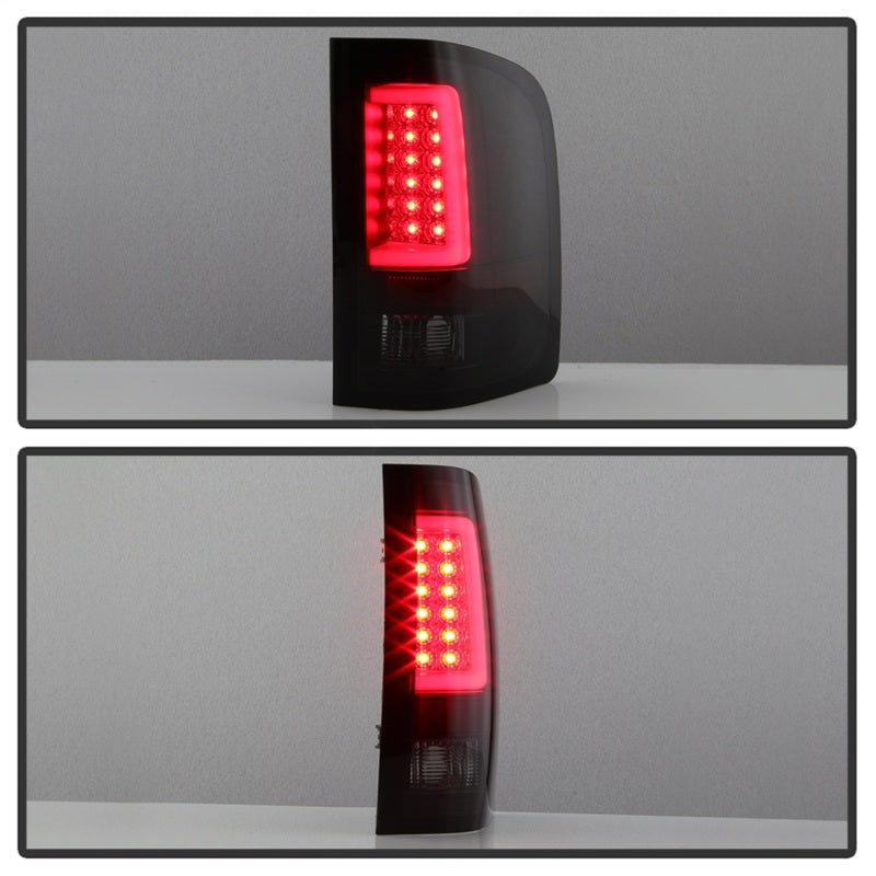 SPYDER 5084095 - Spyder 07-13 Silverado (Will Not Work w/2010 921 Bulb)V3 Tail Lights Blk Smk ALT-YD-CS07V3-LBLED-BSM