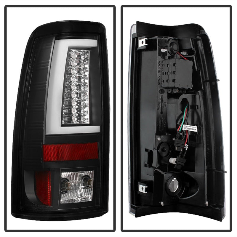 SPYDER 5081865 - Spyder Chevy Silverado 1500/2500 99-02 Version 2 LED Tail LightsBlack ALT-YD-CS99V2-LED-BK