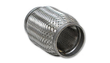 Load image into Gallery viewer, Vibrant 62808 FITS SS Flex Coupling with Inner Braid Liner 2.5in inlet/outlet x 8in flex length
