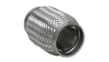 Load image into Gallery viewer, Vibrant SS Flex Coupling with Inner Braid Liner 2.25in inlet/outlet x 4in flex length