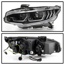 Load image into Gallery viewer, SPYDER 5087539 - Spyder Honda Civic 16-18 2DR/4DR/Hatchback Headlight Black PRO-YD-HC16PL-SEQ-BK