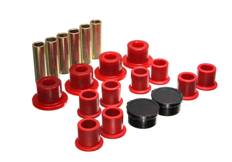 Energy Suspension 4.2154R FITS 4.2154R FITS 98-11 Ford Ranger Red Rear Leaf Spring Bushing Set