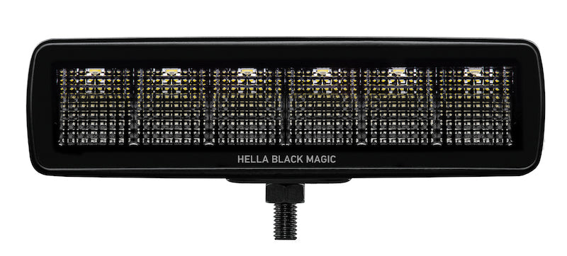 Hella 358176201 - Universal Black Magic 6 L.E.D. Mini Light BarFlood Beam