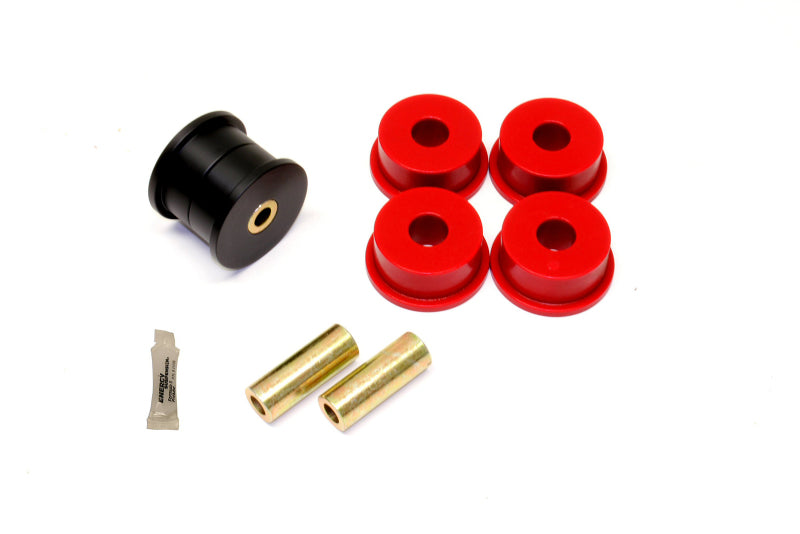 BMR Suspension BK046 - BMR 12-15 5th Gen Camaro Differential Mount Bushing Kit (Poly/Delrin Combo) Black/Red