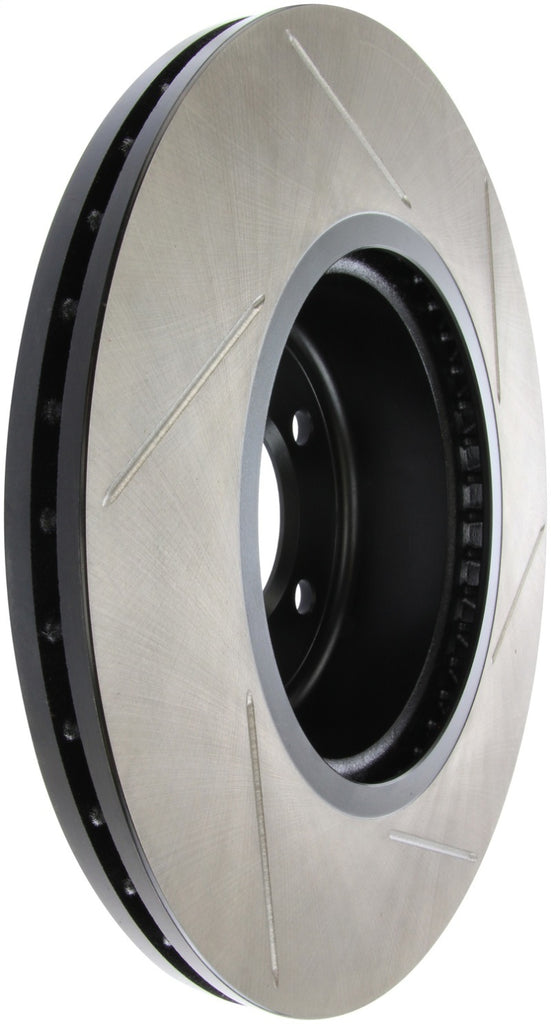 Stoptech 126.34104SL - StopTech Power Slot 08-09 BMW 135i Coupe Front Left Slotted Rotor