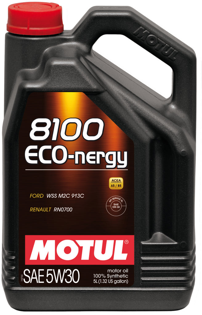 Motul 102898 FITS 5L Synthetic Engine Oil 8100 5W30 ECO-NERGYFord 913C