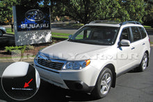 Load image into Gallery viewer, Rally Armor MF11-UR-BLK/WH FITS: 2009+ Subaru Forester UR Black Mud Flap w/ White Logo