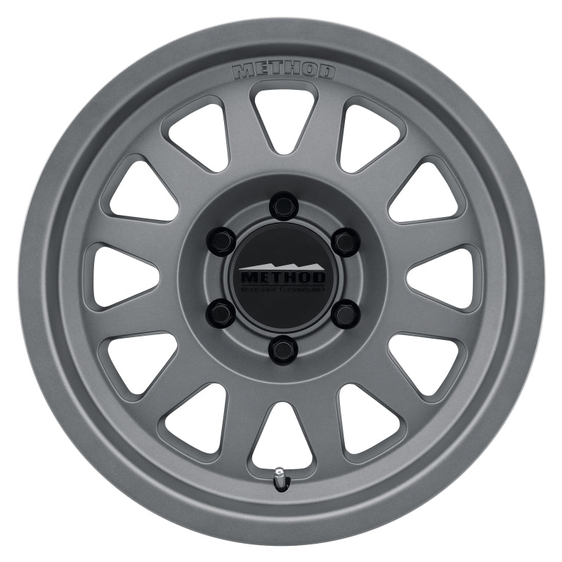 Method Wheels MR70478587800 - Method MR704 17x8.5 0mm Offset 8x170 130.81mm CB Matte Titanium Wheel