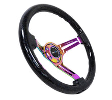 Load image into Gallery viewer, NRG RST-018BSB-MC - Reinforced Steering Wheel (350mm / 3in. Deep) Blk Multi Color Flake w/ Neochrome Center Mark