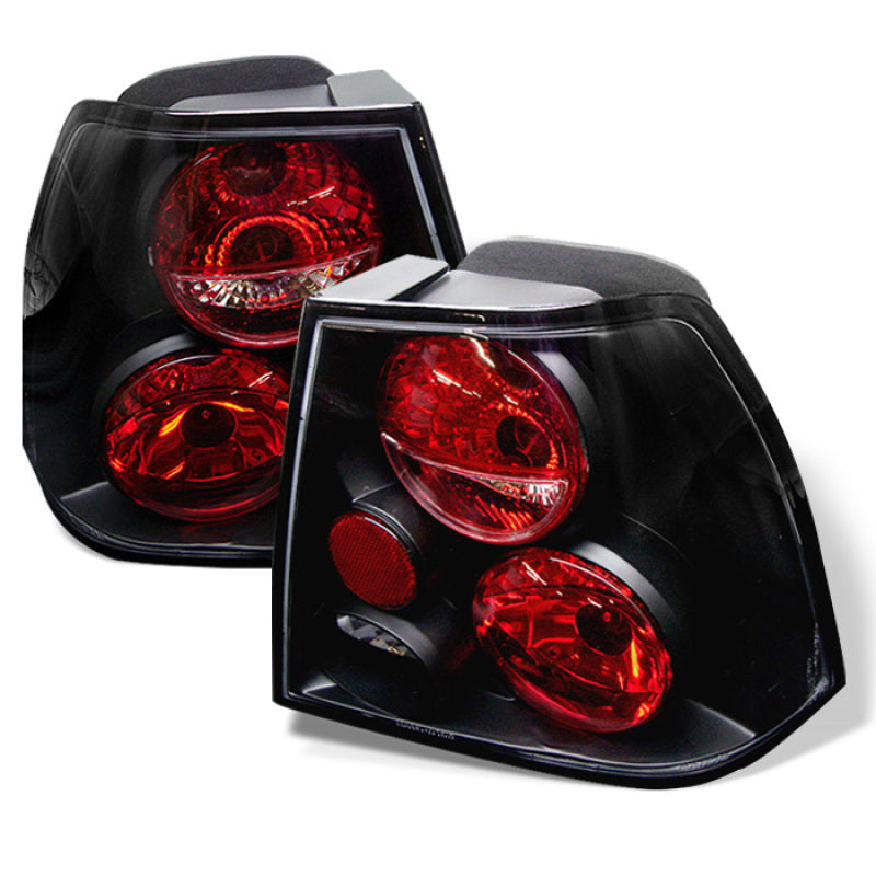 SPYDER 5008381 - Spyder Volkswagen Jetta 99-04 Euro Style Tail Lights Black ALT-YD-VJ99-BK