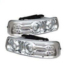 Load image into Gallery viewer, SPYDER 5009609 - Spyder Chevy Silverado 1500/2500 99-02Projector Headlights LED Halo LED Chrome PRO-YD-CS99-HL-C