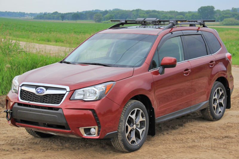 Rally Armor MF28-UR-BLK/RD FITS: 14+ Subaru Forester Black Mud Flap w/ Red Logo