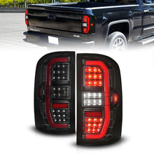 Load image into Gallery viewer, ANZO 311465 FITS 14-18 GMC Sierra 1500 Full LED Taillights Black Housing Smoke Lens (w/C Light Bars)