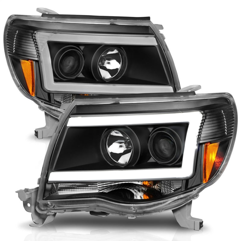 ANZO 111517 -  FITS: 05-09 Toyota Tacoma Projector Light Bar Style Headlights w/ C Light Bar