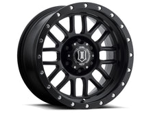 Load image into Gallery viewer, ICON 1217858347SB - Alpha 17x8.5 6x5.5 0mm Offset 4.75in BS 106.1mm Bore Satin Black Wheel