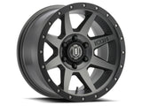 ICON 1817858347TT - Rebound 17x8.5 6x5.5 0mm Offset 4.75in BS 106.1mm Bore Titanium Wheel