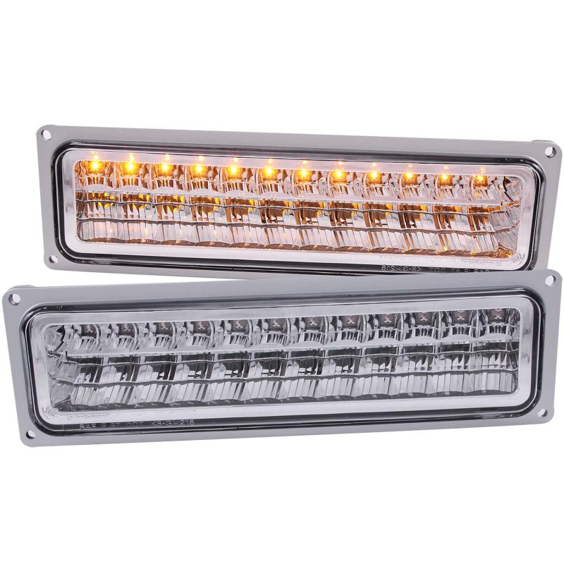 ANZO - [product_sku] - ANZO 1988-1998 Chevrolet C1500 LED Parking Lights Chrome - Fastmodz