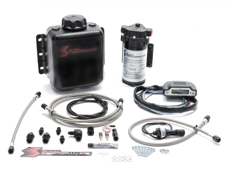 Snow Performance SNO-310-BRD - Stg 3 Boost Cooler EFI 2D MAP Prog. Water Injection Kit (SS Braided Line & 4AN)