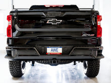Load image into Gallery viewer, AWE Tuning 3015-31972 FITS 22-23 GMC Sierra 1500 AT4X 6.2L 0FG Catback Split Dual (Flat Bumper) - Bashguard(No Tips)