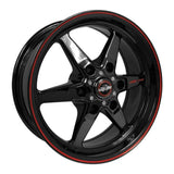 Race Star 93-770847B - 93 Truck Star 17x7 6x5.50BC 4.00BS Direct Drill Gloss Black Wheel