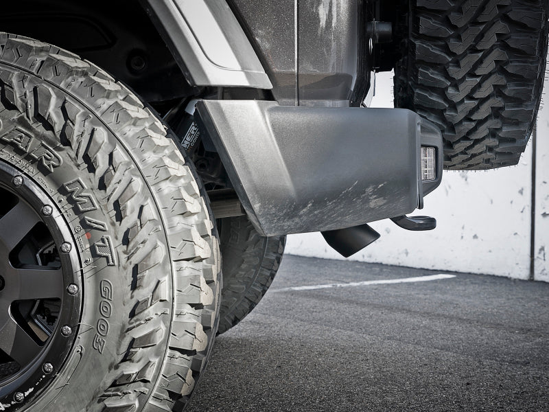 aFe 49-48075-B FITS MACH Force-Xp Axle-Back Hi-Tuck Exhaust System w/Black Tip 18-19 Jeep Wrangler (JL) V6 3.6L