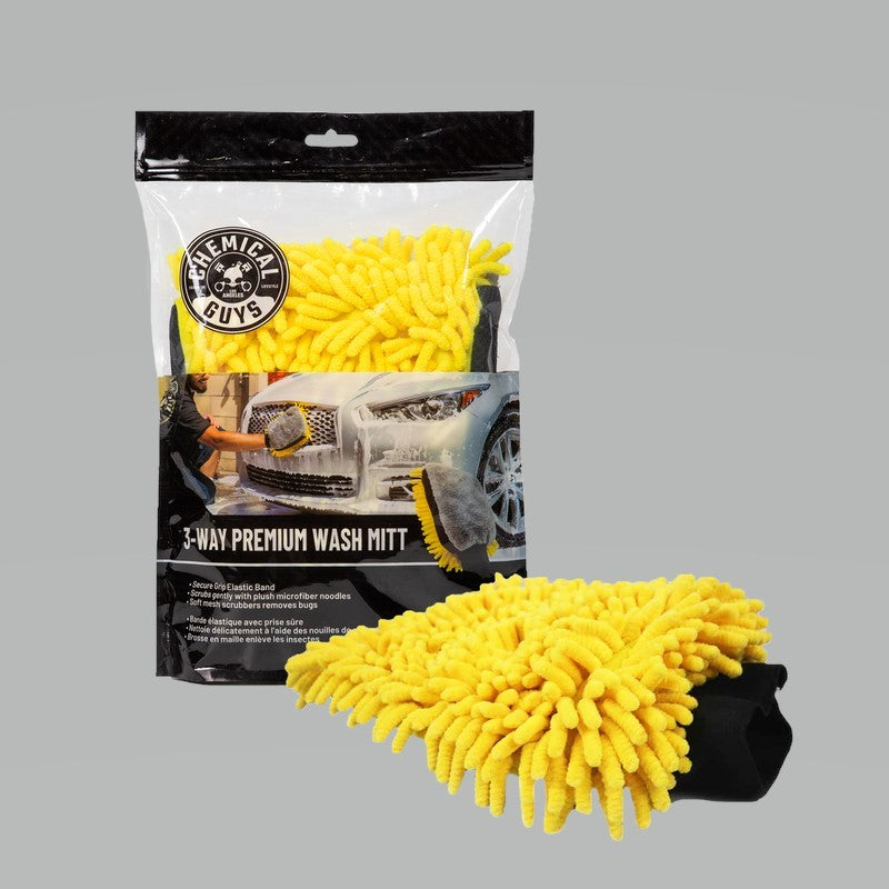 Chemical Guys MIC494 - Three-Way Premium Microfiber Wash Mitt