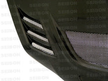 Load image into Gallery viewer, Seibon HD0305MITEVO8-CW FITS 03-07 Mitsubishi Evo 8 &amp; 9 CW Carbon Fiber Hood