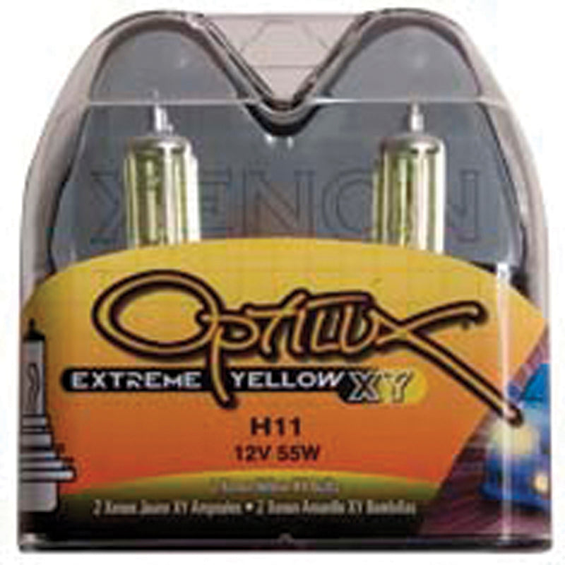 Hella H71071132 - Optilux H11 55W XY Extreme Yellow Bulbs (Pair)