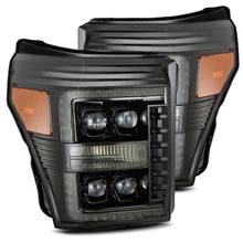 Load image into Gallery viewer, AlphaRex 880147 FITS 11-16 Ford F-350 SD NOVA LED Proj Headlights Plank Style Alpha Blk w/Activ Light/Seq Signal