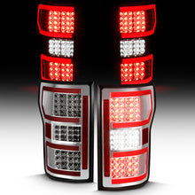 Load image into Gallery viewer, ANZO - [product_sku] - ANZO 2018-2019 Ford F-150 LED Taillight Chrome (Red Light Bar) (w/ Sequential) - Fastmodz