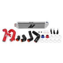 Load image into Gallery viewer, Mishimoto MMINT-CIV-16KSLWRD FITS 2016+ Honda Civic 1.5T / 2017+ Honda Civic Si Silver Intercooler Kit w/Red Pipes