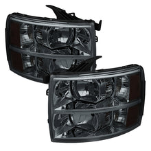 Load image into Gallery viewer, SPYDER 5077349 - Xtune Chevy Silverado 07-13 Crystal Headlights Smoked HD-JH-CS07-AM-SM