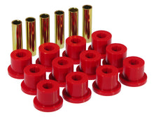 Load image into Gallery viewer, Prothane 7-1001 FITS 67-87 GM Rear Spring &amp; Shackle Bushings (w/ 1.5in Bushings)Red