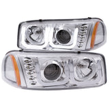 ANZO 111304 FITS: 1999-2006 Gmc Sierra 1500 Projector Headlights w/ U-Bar Chrome