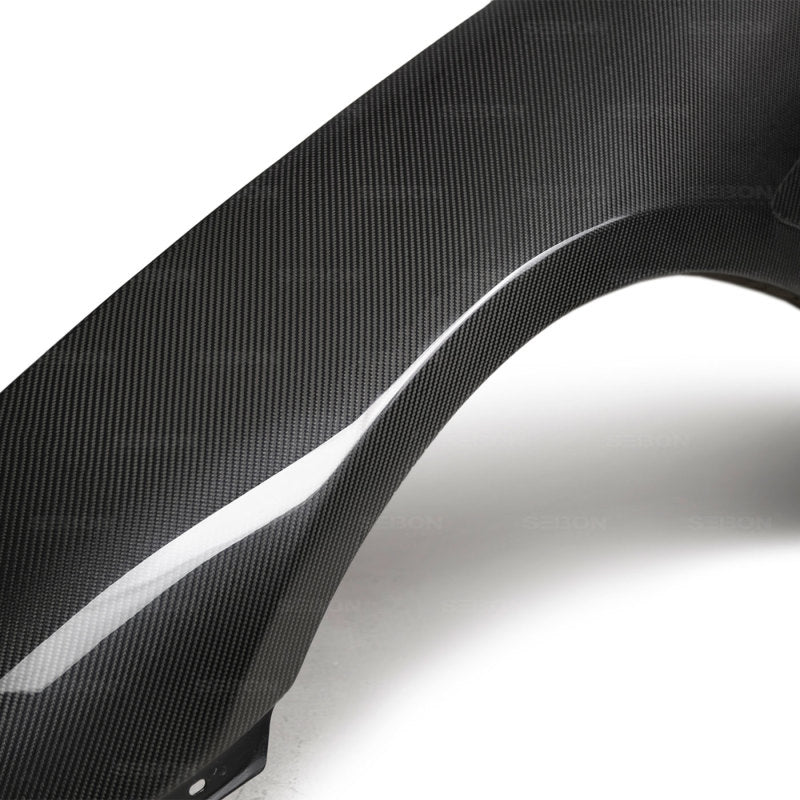 Seibon FF9398TYSUP-TV FITS 93-98 Toyota Supra TV-Style Carbon Fiber Fenders (Pair)