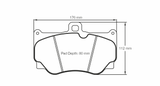Pagid Racing 8011 RSC1 Compound Brake Pads
