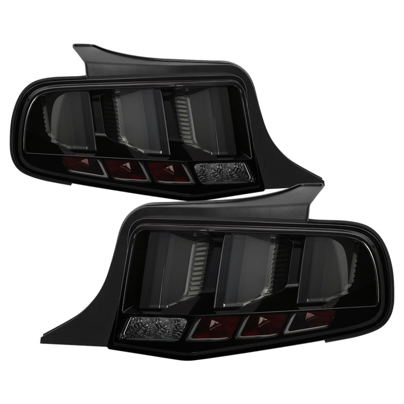 SPYDER 5085115 - Spyder 10-12 Ford Mustang Light Bar Seq Turn Signal LED Tail LightsSmoke ALT-YD-FM10-LED-SM