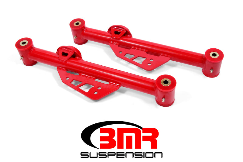 BMR Suspension TCA014R - BMR 79-98 Fox Mustang Non-Adj. Lower Control Arms (Polyurethane)Red