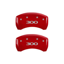 Load image into Gallery viewer, MGP 32016S300RD - 4 Caliper Covers Engraved Front &amp; Rear 300 Red finish silver ch