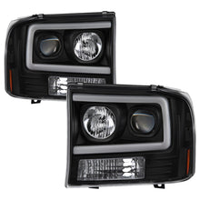 Load image into Gallery viewer, SPYDER 5084491 FITS 5084491 - Spyder 99-04 Ford F250 Super Duty Projector HeadlightsLight BarBlack PRO-YD-FF25099V2-LB-BK