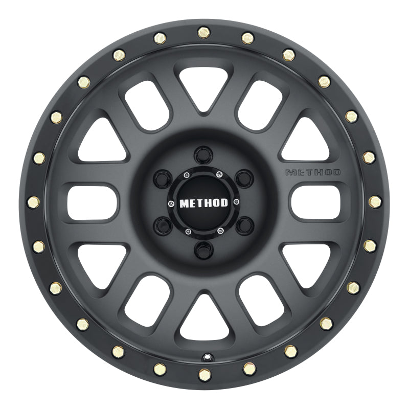 Method Wheels MR30978560800 - Method MR309 Grid 17x8.5 0mm Offset 6x5.5 108mm CB Titanium/Black Street Loc Wheel