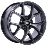 BBS SR014SG - SR 18x8 5x112 ET35 Satin Grey Wheel -82mm PFS/Clip Required