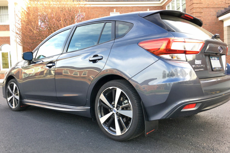 Rally Armor MF45-UR-BLK/RD FITS: 2017+ Subaru Impreza UR Black Mud Flap w/ Red Logo